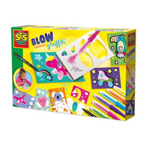 Blow airbrush graffiti