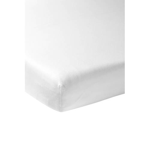 Meyco katoenen wieg hoeslaken 40x80 cm wit Effen | Hoeslaken van Meyco