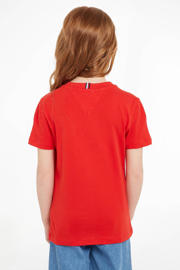 thumbnail: Tommy Hilfiger unisex T-shirt van katoen rood