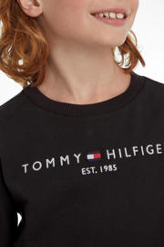 thumbnail: Tommy Hilfiger unisex sweater met logo zwart