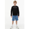 Tommy Hilfiger unisex sweater met logo zwart