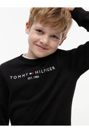 thumbnail: Tommy Hilfiger unisex sweater met logo zwart