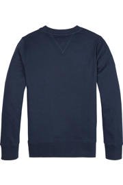 thumbnail: Tommy Hilfiger unisex sweater met logo donkerblauw