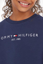 thumbnail: Tommy Hilfiger unisex sweater met logo donkerblauw