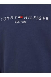 thumbnail: Tommy Hilfiger unisex sweater met logo donkerblauw