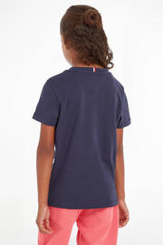 thumbnail: Tommy Hilfiger unisex T-shirt van katoen donkerblauw
