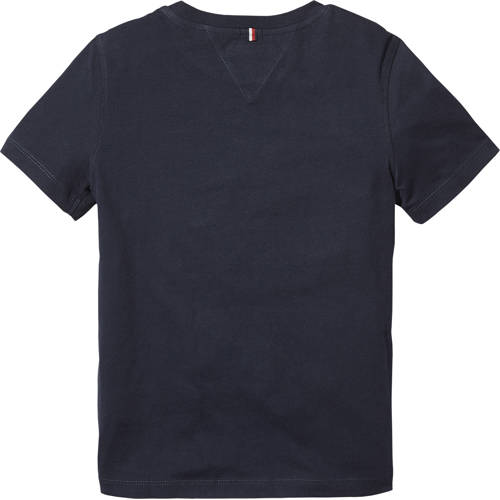 Tommy Hilfiger T-shirt van katoen donkerblauw Logo