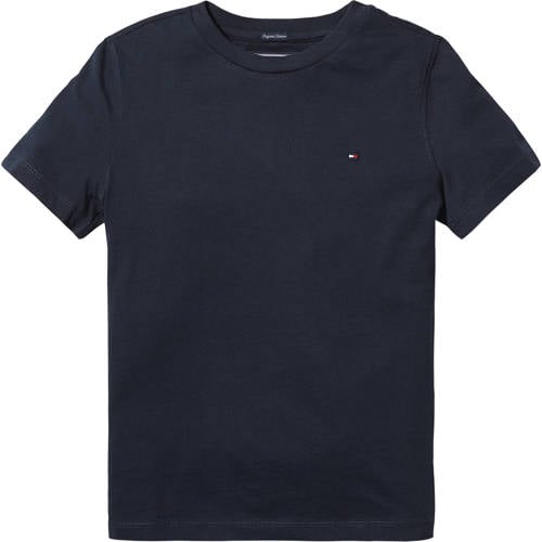 Tommy Hilfiger T-shirt van katoen donkerblauw Logo - 104