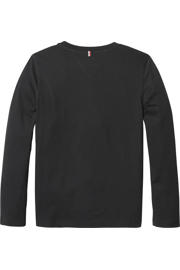 thumbnail: Tommy Hilfiger longsleeve van katoen zwart