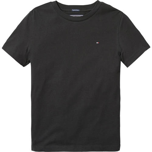 Tommy Hilfiger T-shirt van katoen zwart Logo - maat 176 afbeelding