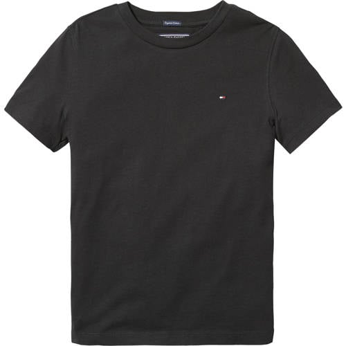 Tommy Hilfiger T-shirt van biologisch katoen zwart Logo