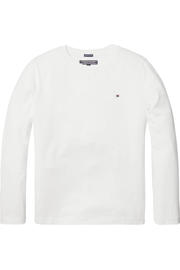 thumbnail: Witte jongens Tommy Hilfiger longsleeve van biologisch katoen met lange mouwen en ronde hals