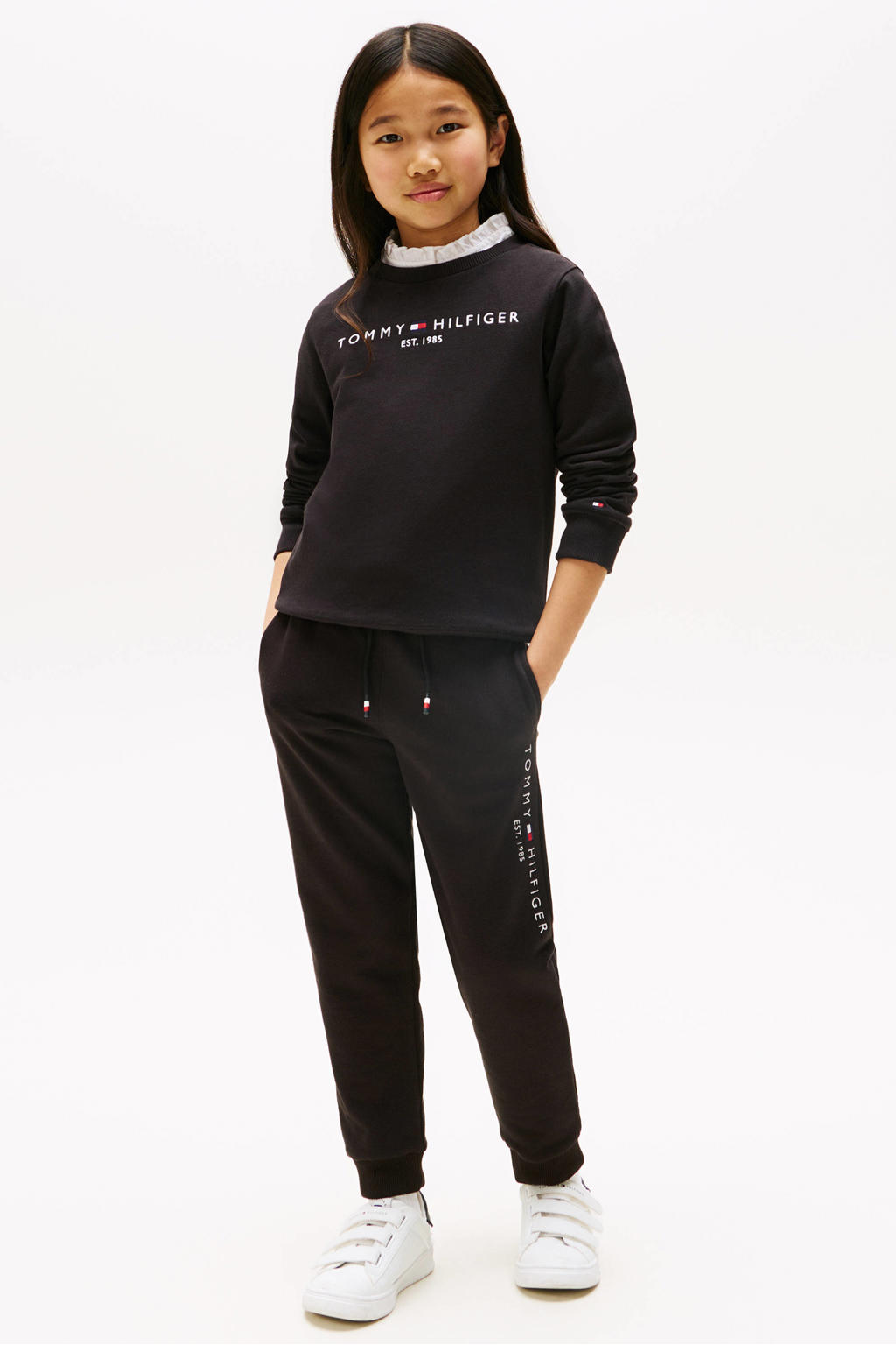 Tommy Hilfiger joggingbroek van katoen zwart