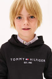 thumbnail: Tommy Hilfiger unisex hoodie met logo zwart