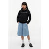 Tommy Hilfiger unisex hoodie met logo zwart