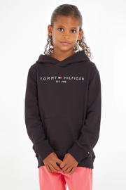 thumbnail: Tommy Hilfiger unisex hoodie met logo zwart