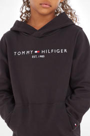thumbnail: Tommy Hilfiger unisex hoodie met logo zwart