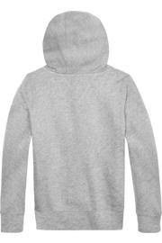 thumbnail: Tommy Hilfiger unisex hoodie met logo grijs melange