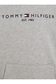 thumbnail: Tommy Hilfiger unisex hoodie met logo grijs melange