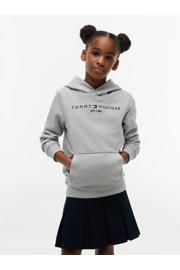 thumbnail: Tommy Hilfiger unisex hoodie met logo grijs melange