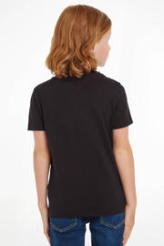 thumbnail: Tommy Hilfiger unisex T-shirt van katoen zwart