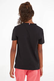 thumbnail: Tommy Hilfiger unisex T-shirt van katoen zwart