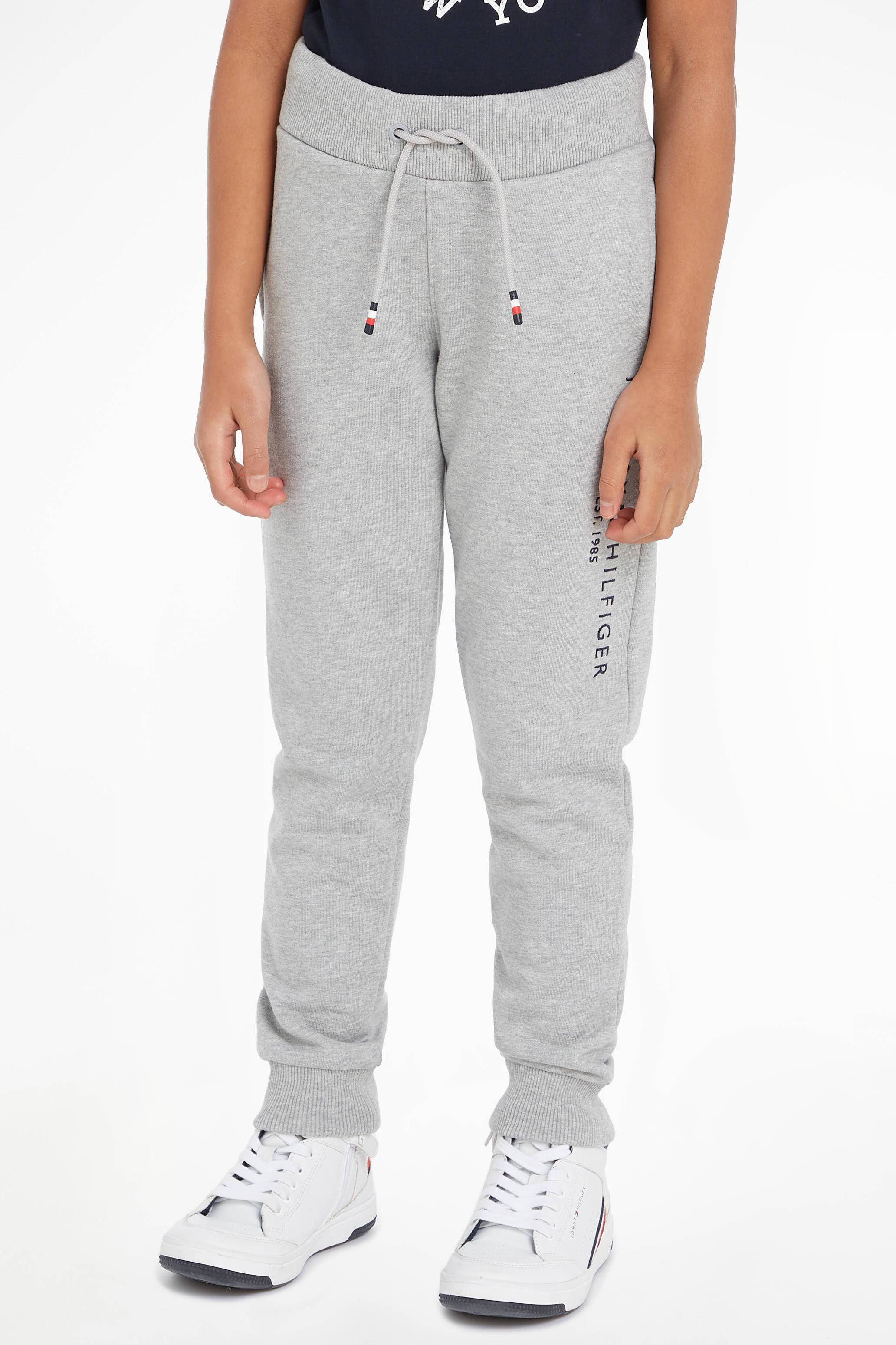 Tommy Hilfiger joggingbroek van biologisch katoen lichtgrijs