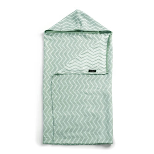 KipKep hydrofiele badcape Blenker 70x100 cm calming green Handdoek/badcape Groen