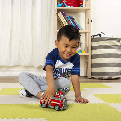 Paw Patrol voertuig met pup Marshall Speelvoertuig