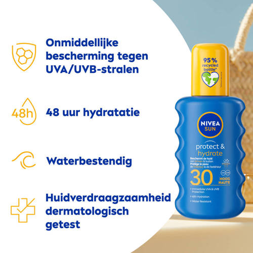 NIVEA SUN protect & hydrate spray SPF 30 - 200 ml Zonnebrand