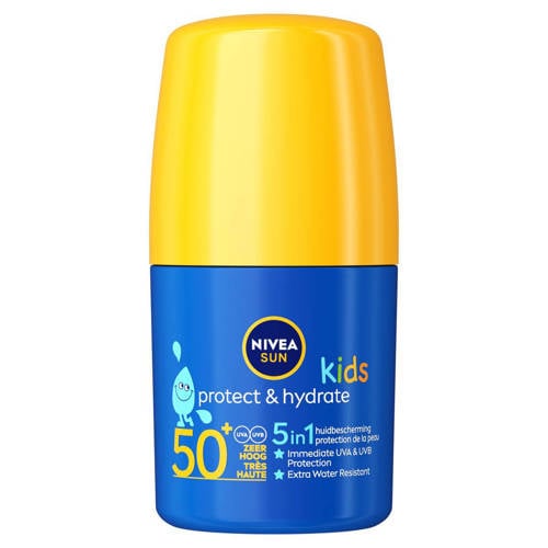 NIVEA SUN Protect & Hydrate Kids roll-on SPF50+ - 50 ml Zonnebrand Wit