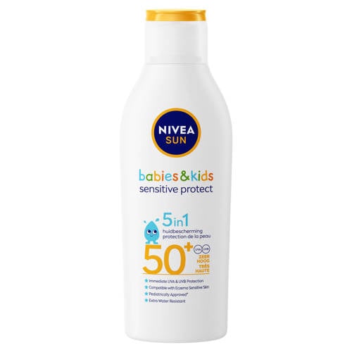 NIVEA SUN Kids Protect & Sensitive lotion SPF50+ - 200 ml Zonnebrand Wit