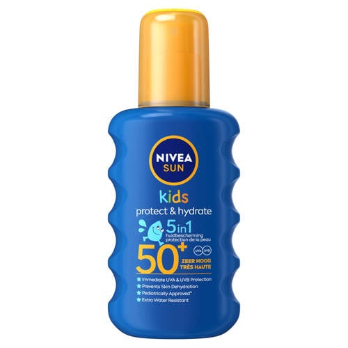 NIVEA SUN Protect & Hydrate Kids sun spray SPF50+ - 200 ml Zonnebrand Wit