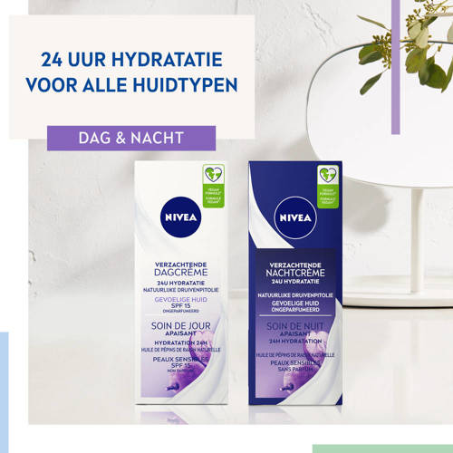 Nivea Essentials +24h sensitive dagcreme spf15 50 ml