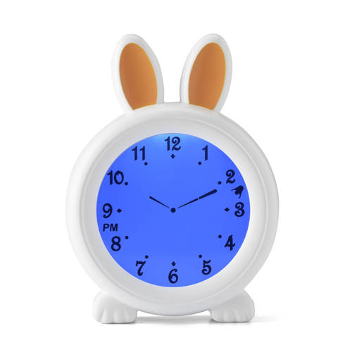 Alecto BC-100 Bunny- slaaptrainer nachtlampje en wekker Wit