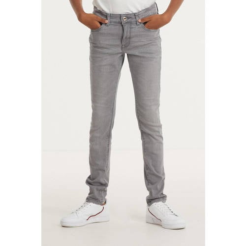 Cars slim fit jeans PATCON grey used Grijs Jongens Stretchdenim Effen