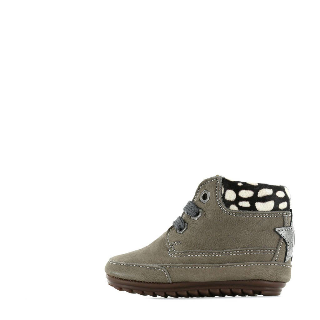 Shoesme BP21W008-A leren babyschoenen grijs