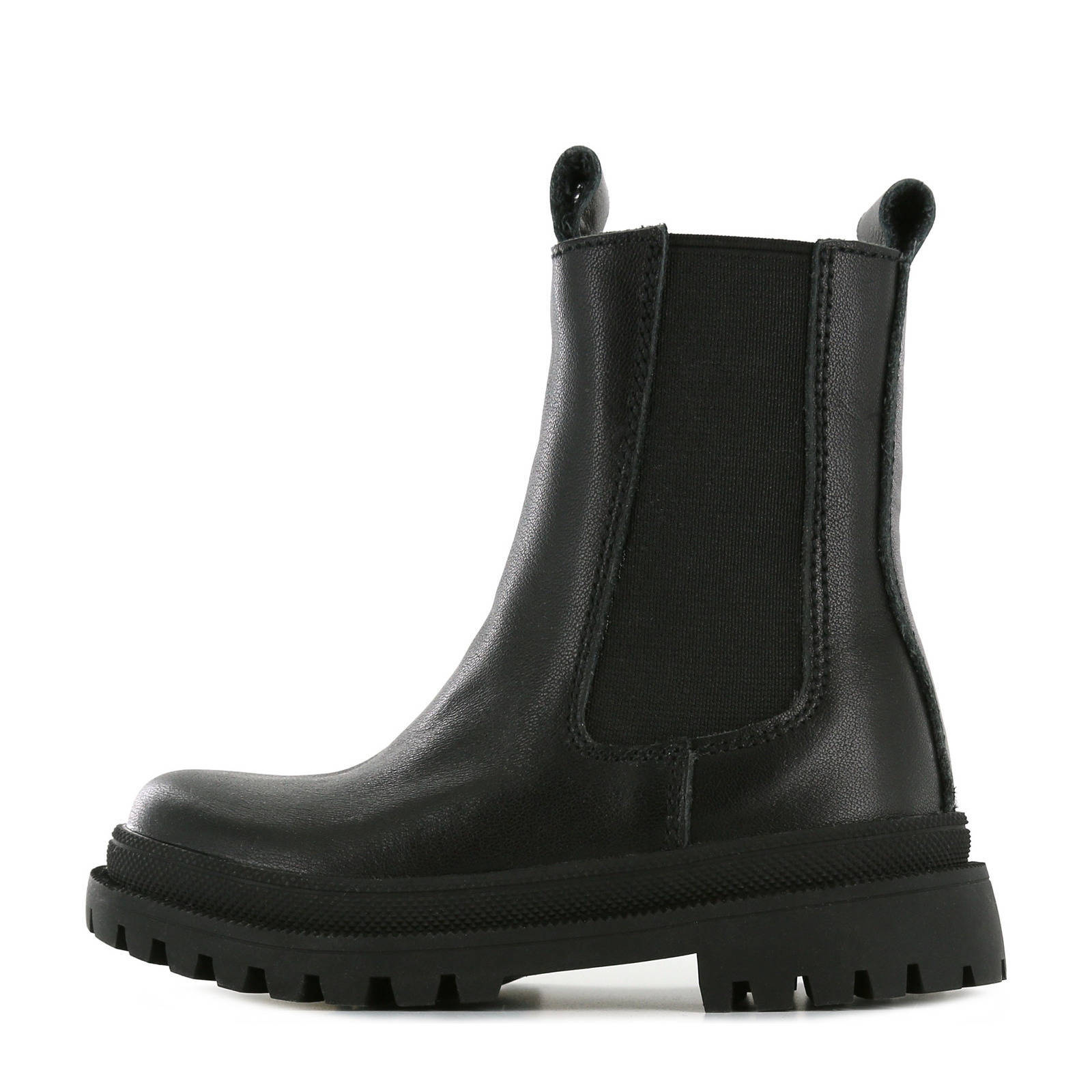 Shoesme NT21W004 B leren chelsea boots zwart kleertjes