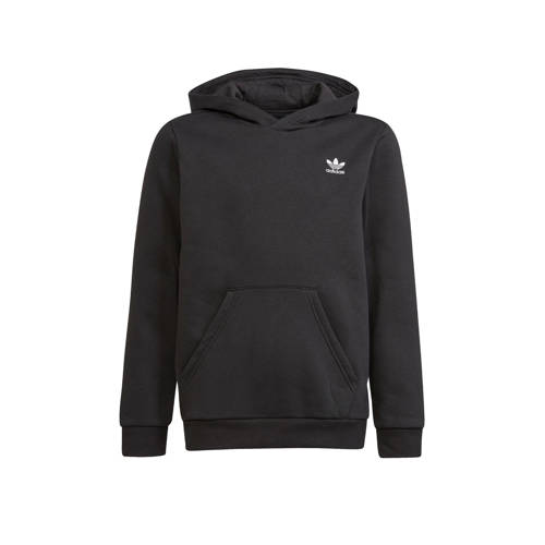 adidas Originals Adicolor fleece hoodie zwart/wit Sweater Logo