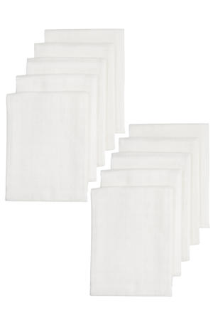 hydrofiele doek - wit (set van 10)