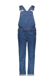 thumbnail: Stonewashed meisjes TYGO & vito tuinbroek van denim met skinny fit, regular waist, rits- en knoopsluiting en effen