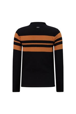 longsleeve Abadou zwart/karamel