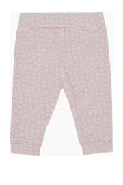 thumbnail: Born by Kiddo United baby regular fit broek met katoen roze/wit