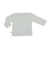 thumbnail: Wit en camelkleurige jongens en meisjes Born by Kiddo United baby longsleeve van katoen met lange mouwen, ronde hals en drukknoopsluiting
