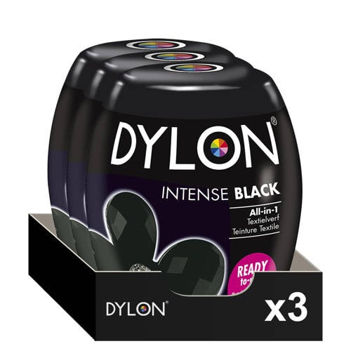 Dylon textielverf pods - Intense Black - 3 pods - 3x 350 gram Textiel verf Zwart