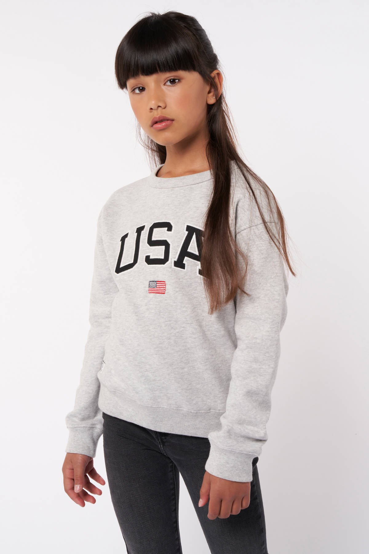 Usa trui grijs sale