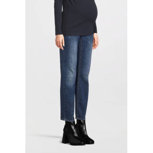 LOVE2WAIT mom zwangerschapsjeans Norah blauw Dames Stretchdenim Effen - maat 30 afbeelding
