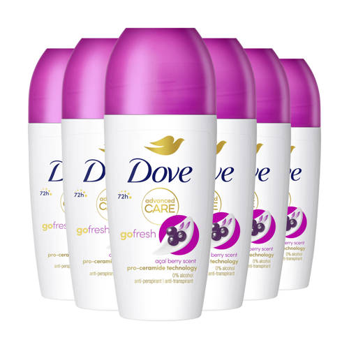 Dove Advanced Care Go Fresh Açai Berry anti-transpirant deodorant roller 6 x 50 ml