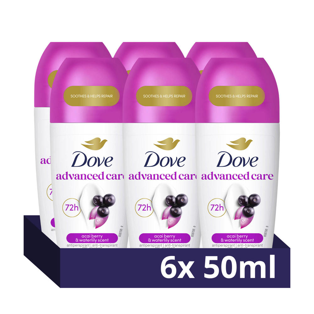 Dove Advanced Care Açai Berry anti-transpirant deodorant roller - 6 x 50 ml