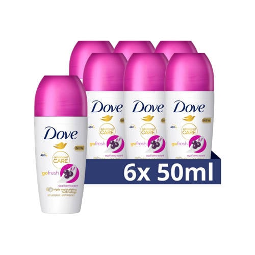 Dove Advanced Care Go Fresh Açai Berry anti-transpirant deodorant roller - 6 x 50 ml